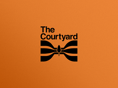 The Courtyard bar barspace brand branding clean combinationlogo courtyard design gradient illustration illustrator logo logomark logotype mark minimal perspectivelogo popup pub vector