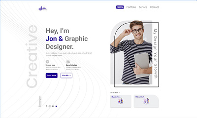 Personal Profile Template design figma landingpage photoshop psd template template design ui uiux ux xd