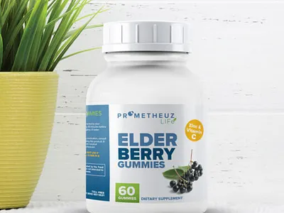 Elderberry Gummies with Vitamin C and Zinc – 60 Gummies dietary supplements elderberry immune plus
