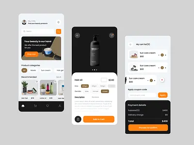Beauty shop store app 3d clean design color design e commerce e commerce app e commerce store ecommerce graphic design interface design logo minimal design mobile app popular design product design store app trend design ui ux