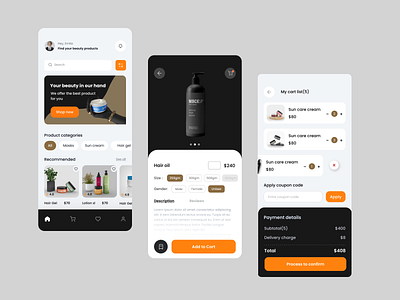 Beauty shop store app 3d clean design color design e commerce e commerce app e commerce store ecommerce graphic design interface design logo minimal design mobile app popular design product design store app trend design ui ux