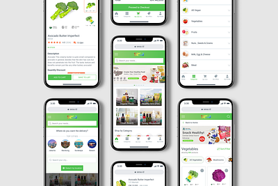 🥑 SESA™️ | Website Redesign (Mobile Breakpoint)📱 brambang grocery grocery app mobiledesign sayurox sesa shopping webdesign