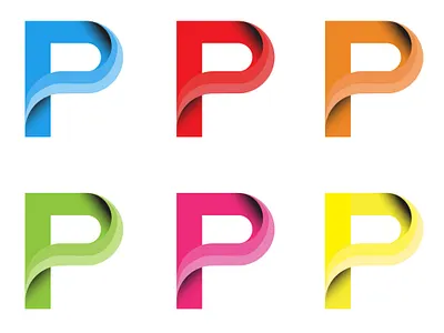 Simple logo of the letter P app branding design graphic design illustration logo typography ui ux vector