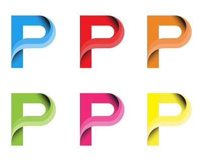Simple logo of the letter P app branding design graphic design illustration logo typography ui ux vector