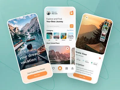 Travel Agency App āļø adventure app flight booking hotel booking inspiration mobile mobile app mobile ui sifat hasan tourism travel agency travel app travel booking travel design traveling trip ui uiux design ux website