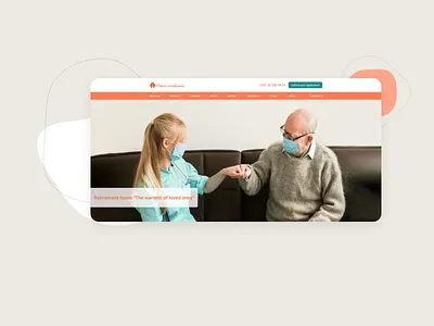 Nursing home website design figma graphic design illustration medical nursing site ui ux web design website