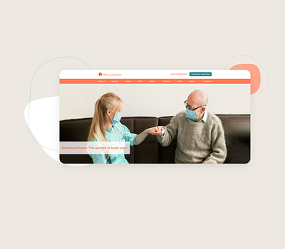 Nursing home website design figma graphic design illustration medical nursing site ui ux web design website