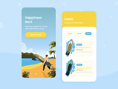 Sup Board app app design figma illustration ios sup ui ux vector web