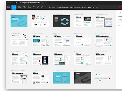 UX Designer's Portfolio template design portfolio portfolio template the school of ux ui ui design ui portfolio user experience user interface ux ux design ux portfolio
