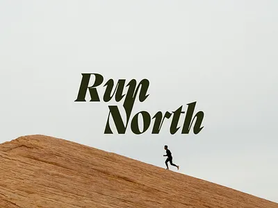 RUN NORTH // NORTH BOUND '93 adventure branding graphic design logo logo design nature outdoor brand outdoors outside run run logo running running brand track trail running