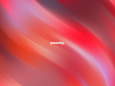 Peachy. after effects animation app branding design gradients graphic design icon illustration logo minimal motion graphics orange peachy typography ui ux vector web website