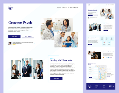 Health Care Website Landing Page adobe animation app design branding design graphic design health website logo motion graphics ui ux web design webdesign website