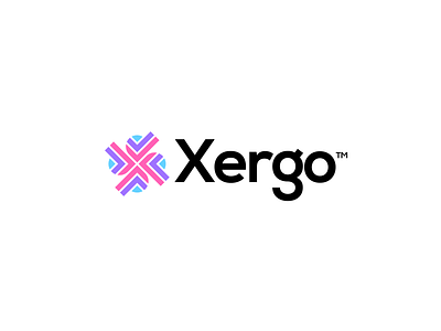 Xergo abstract logo app logo branding branding agency communication community connect ecommerce ecommerce logo logo logo design minimal brand network startup startup logo tech tech logo visual identity x x logo