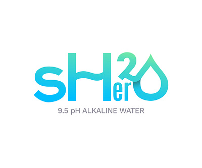 Shero Logo alkaline branding design logo water