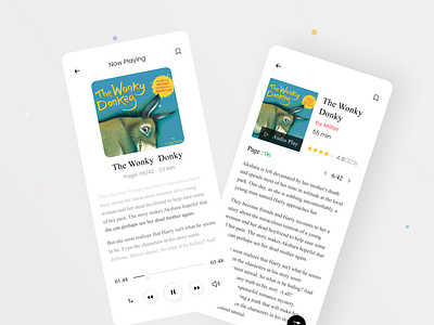 Book Reader App book app book shop ebook design ecommerce education illustration ios app library mobile ui news app rafiqurrahman51 reading app story book system top2021 trending typography ui uiux ux