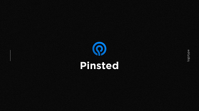 Pinsted logo - Online browser for amazing places in Norway agency branding businesscard graphic design identity logo pinsted