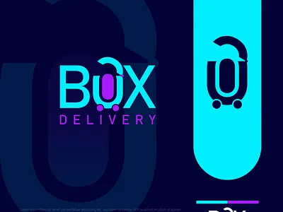 BOX Delivery box logo brand design colorfull logo delivery logo design graphic design illustration logo logo branding logo design logo design branding logodesign modern logo square logo ui