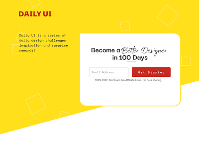 Daily UI :: 100 (Redesign Daily UI Landing Page) daily100challenge dailyui dailyui100 dailyuichallenge landingpage ui uidesign ux