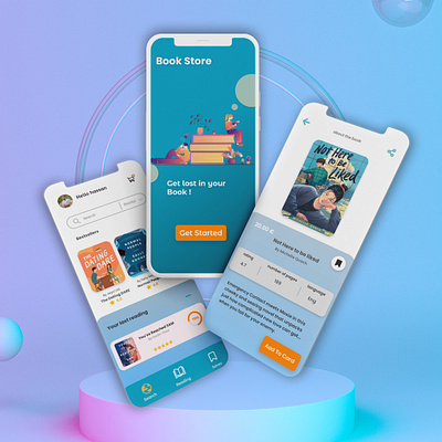 Bookstore Mobile App app book books bookstore branding design example mobile mobile app ui ux
