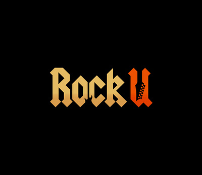 Rock U T-shirt Design free freecontent freedesign getinspired guitardesign inspiration metaldesign mrbranding negativespace printdesign rock rockdesign rocking rocklogo rocku tshirtart tshirtdesign tshirtprint unique wordmark