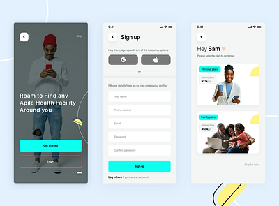 Apile health app adobe adobexd animation app branding design inspiration figma figmadesign graphic design health app minimal ui ui design uiinspiration ux ux design