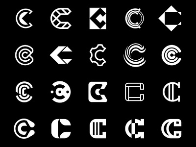 Logos collection with letter C by Nataliia Volyk on Dribbble