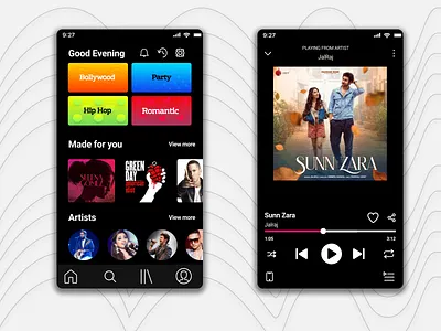 Music Player!!! 009 app application branding dailyui design icon illustration logo mobile music player typography ui ux vector