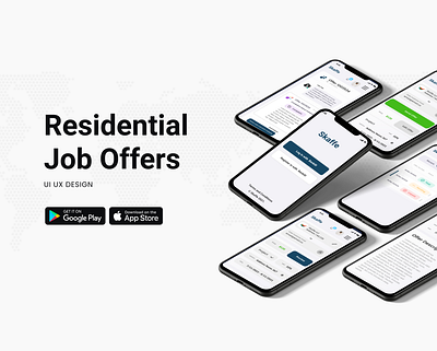 Residential Job Offers | App app branding design graphic design ui ui ux design ux