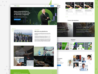 Landing Page finance school design figma finance graphic design ui uidesign