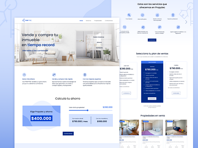 Landing page property sale design figma ui uidesign