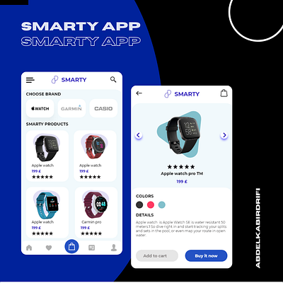 SMARTY app branding design illustration logo typography ui ux vector