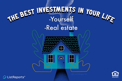 The Best Investments cabin cottage hand lettering home house illustration invest investment lettering real estate