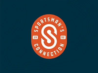 Sportsman's Connection badge brand branding character design emblem illustration logo mark vector