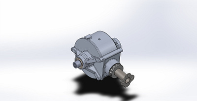 Open Differential 3d ansys differential gear shafts solidworks splines