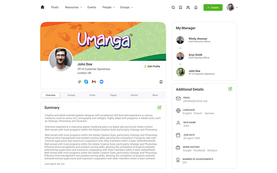 Profile Page Design best ui designer dailyui dailyuidesign design figma graphic design illustration logo mobile app profile page ui uidesign uiux web design website design