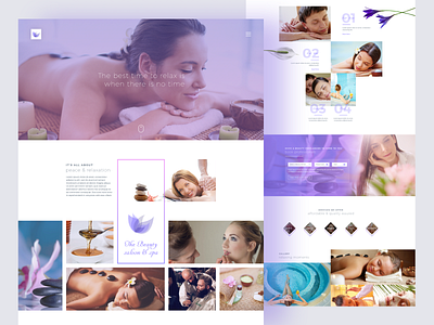 Spa Webdesign Exploration clean design landingpage relaxation spa ui ux webdesign website