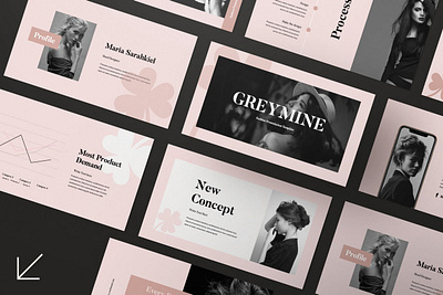 Greymine Creative Presentation Template clean colorful company corporate google slides keynote modern multipurpose multipurpose template photography pitch deck portfolio powerpoint presentation studio template unique web design web development website