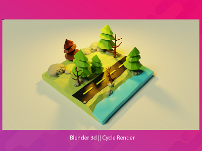 3d illustration 3d 3d artwork 3d blender 3d design 3d illustration blenderart branding graphic design illustration instagram post design lowpoly lowpolyart post design social media post design