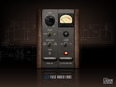 Fuse Audio Labs - VPRE-31A Preamp audio design graphic design gui interface plugin ui ux vst