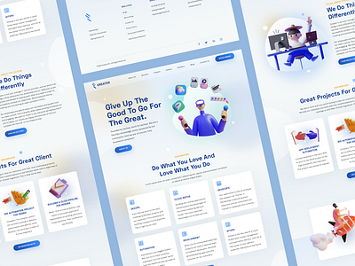 Greater Homepage interface design ui ux web design web development