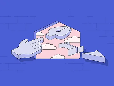 Abstract Home - Illustration blog digital editorial illustration product