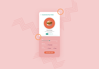 Daily UI :: 007 app app design daily ui dailyui dailyui007 food app foodapp settings ui uiux ux uxdesign