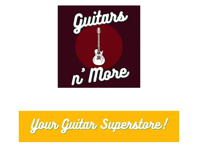 Guitars n' More logo branding design logo ui