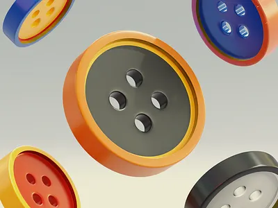 Buttons 3d b3d blender buttons