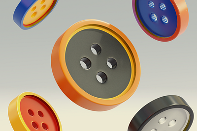 Buttons 3d b3d blender buttons