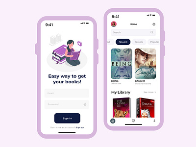 ~Novel App books branding colours design illustration novelapp ui uidesign uiux ux uxdesign