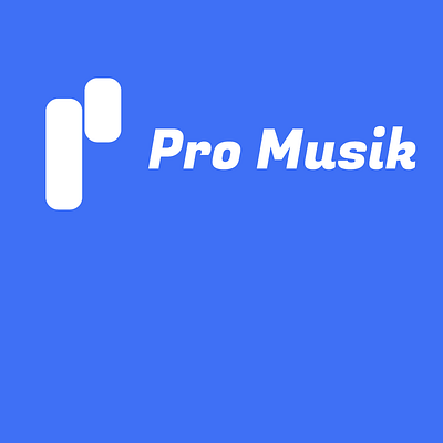 Pro Musik (Spotify Competitor) concept logo logospotify p