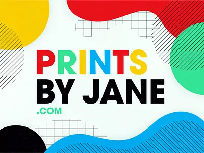 Prints by Jane art art prints branding colorful fan art for sale graphic design graphic designer identity design illustration jane gardner janegardner logo logo design print shop prints by jane prints for sale printsbyjane shapes website