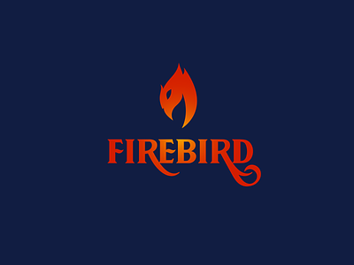 Firebird Logo bird branding clean digital ember fantasy fire firebird hot icon logo logo mark phoenix playful professional tech twitch type unique