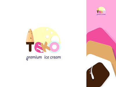 Ice Cream Logo, Ice CreamCompany Logo brand designer brand identity branding dessert food ice cream ice creamcompany logo logo logo design logo icon logodesigner logos logotype modern logo modern logo design